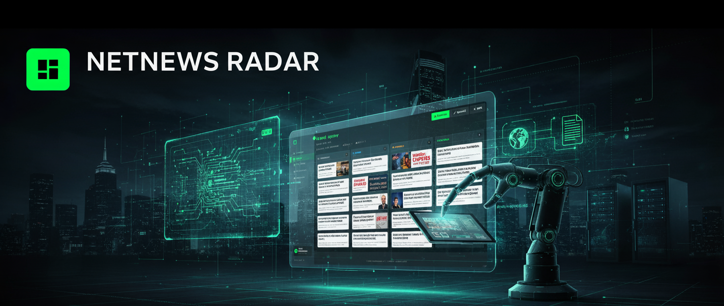 Ukážka rozhrania NetNewsRadar s automatizáciou tvorby článkov